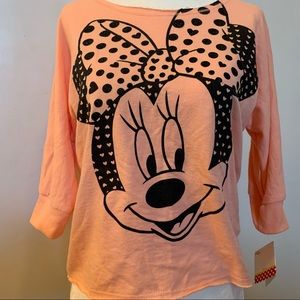 Disney Minnie Mouse Raw-Edge Sweatshirt Kid’s XL